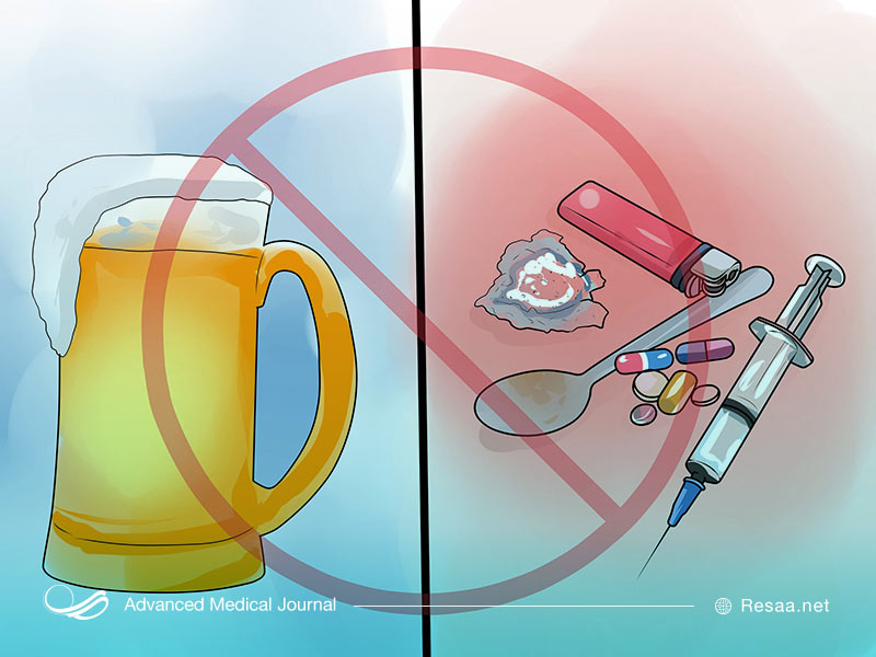 از مصرف الکل و مواد مخدر خودداری کنید