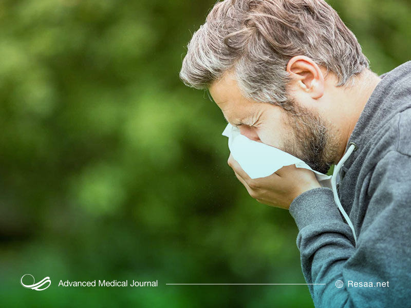 پوشانده دهان و بینی هنگام عطسه و سرفه